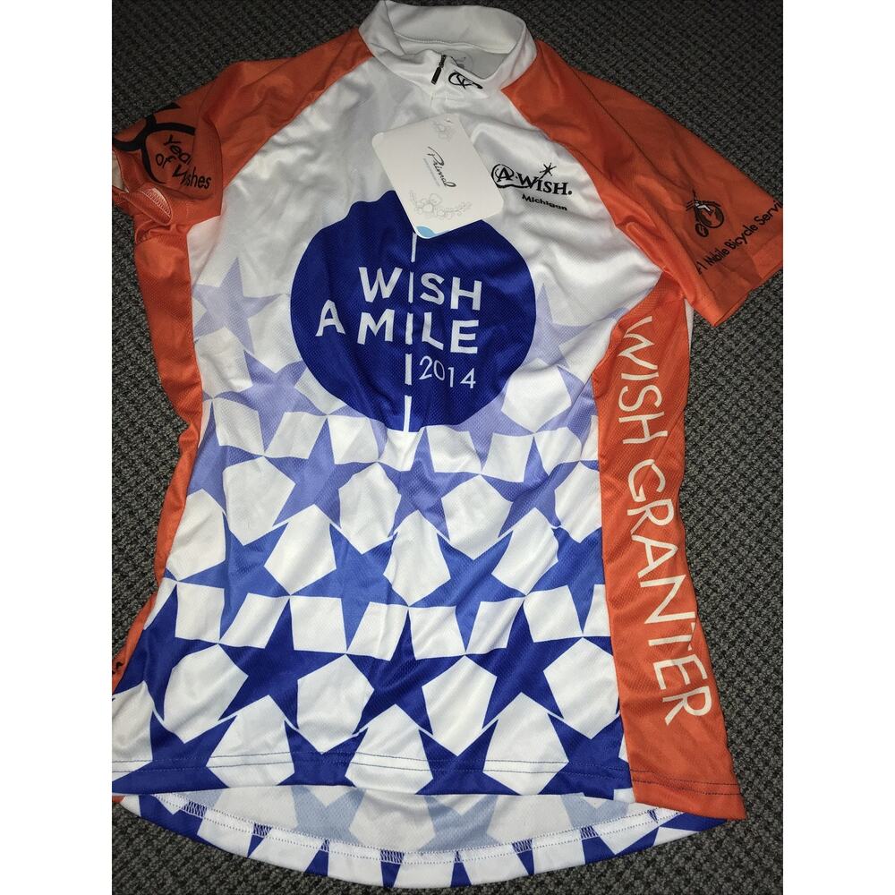 Make-A-Wish 2014 Cycling Jersey‎ Womens Size Large NWT